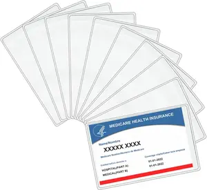 10 Pack -    Card Holder, Protector Sleeve for Credit Card License ID Business Card