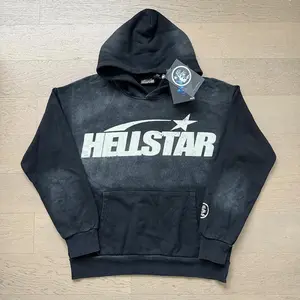 Vintage Hell-Star Unisex Fashion Street Hip Hop Oversized Zip Up Hoodie, Retro Unisex Heavy Cotton Zip Up Hoodie, Gift for Him Gift for Her, Streetwear Y2K 90s Top Menswear Clothing (Raincoats).