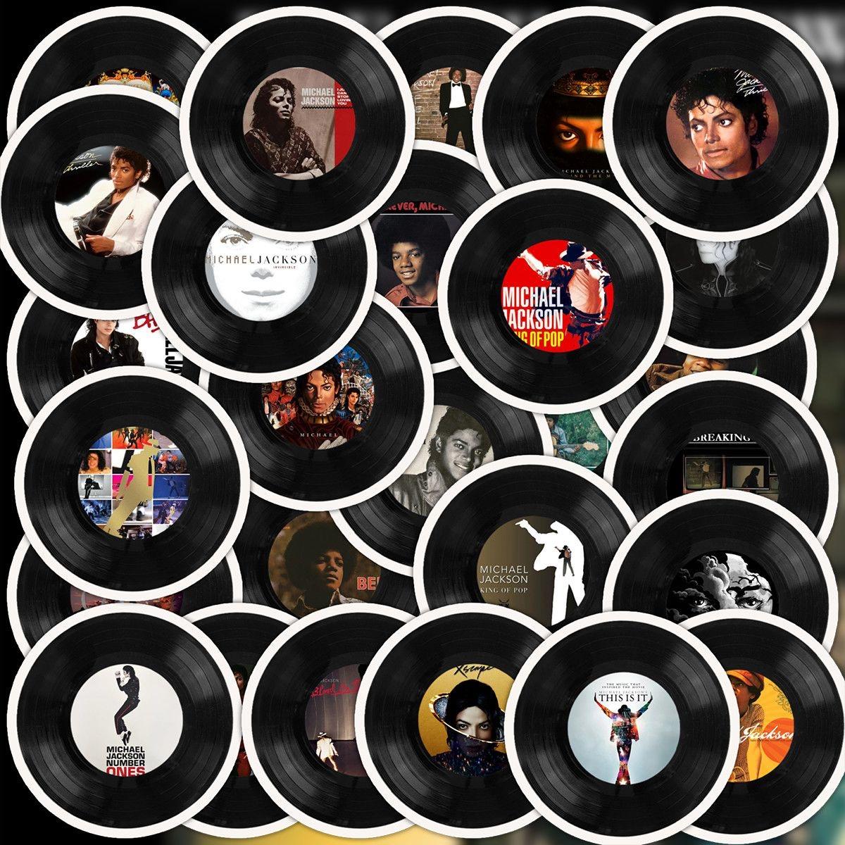 MJ Album Record Merch Stickers Waterproof for DIY Phone Tablet Journal Iconic Style Fans Must-Have
