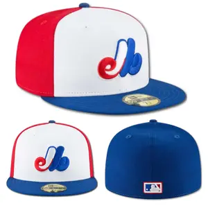 New Era Montreal Expos White Cooperstown Collection Wool 59FIFTY Fitted Hat, Classic MLB New Era Style