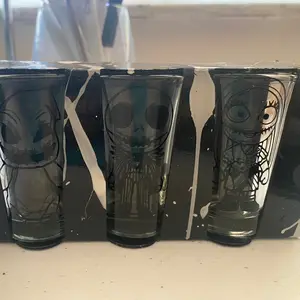 Jack, Sally, and Oogie Boogie shot glass set