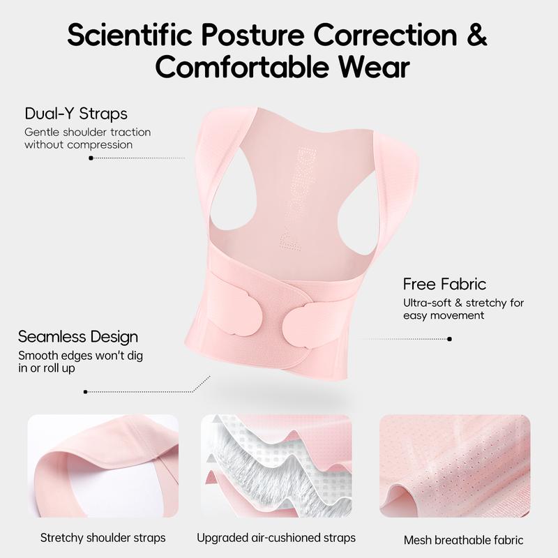 Babaka Posture Corrector, Invisible Lightweight Adjustable Back Brace for Upper and Lower Back Pain Relief, Hunchback, Hump, Scoliosis, Thoracic, Spine Corrector, Shoulder Straightener for Women and Men