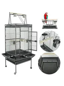 Zeny 68" Large Bird Pet Cage Large Play Top Parrot Finch Cage Macaw Cockatoo 3 Doors