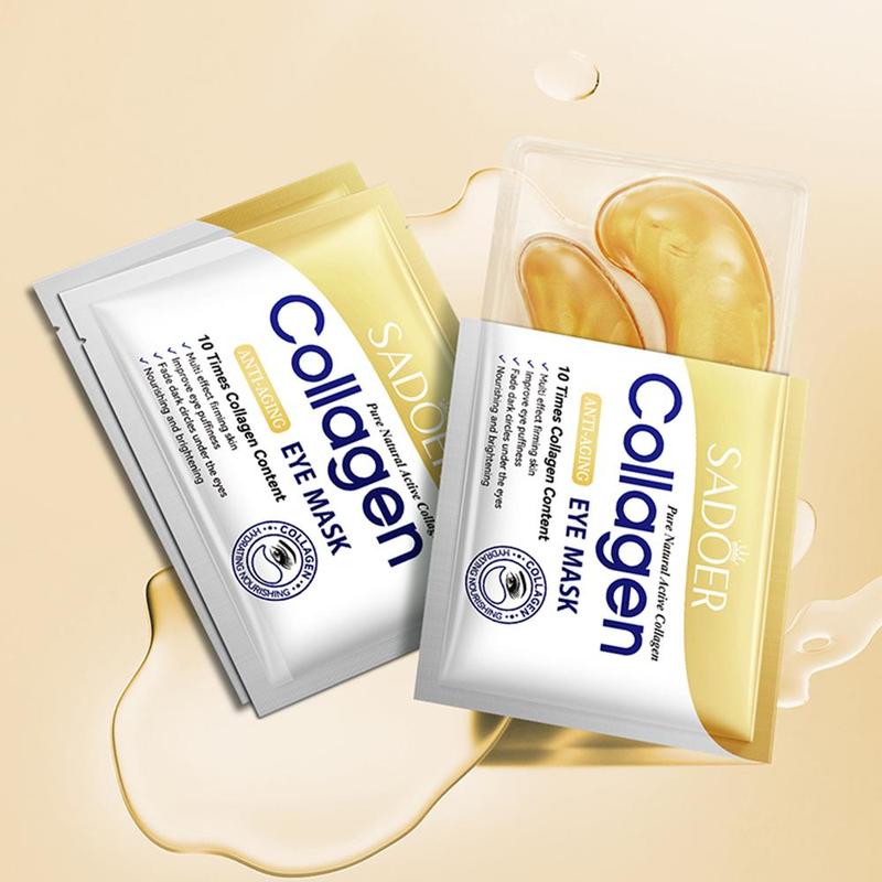 10 Pcs Crystal Collagen Eye Mask: Firm, Moisturize & Eliminate Dark Circles & Lines