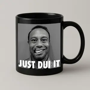 Just Dui It Mug – Tiger Woods Mugshot 2026 Coffee Mug, 11oz 15oz Mug