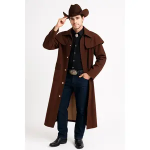 Men's Western Duster Costume Coat - Halloween Edition