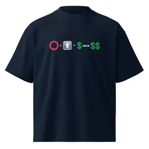 Full Circle + Elevation = $ucce$$ BLK Unisex organic oversized high neck t-shirt