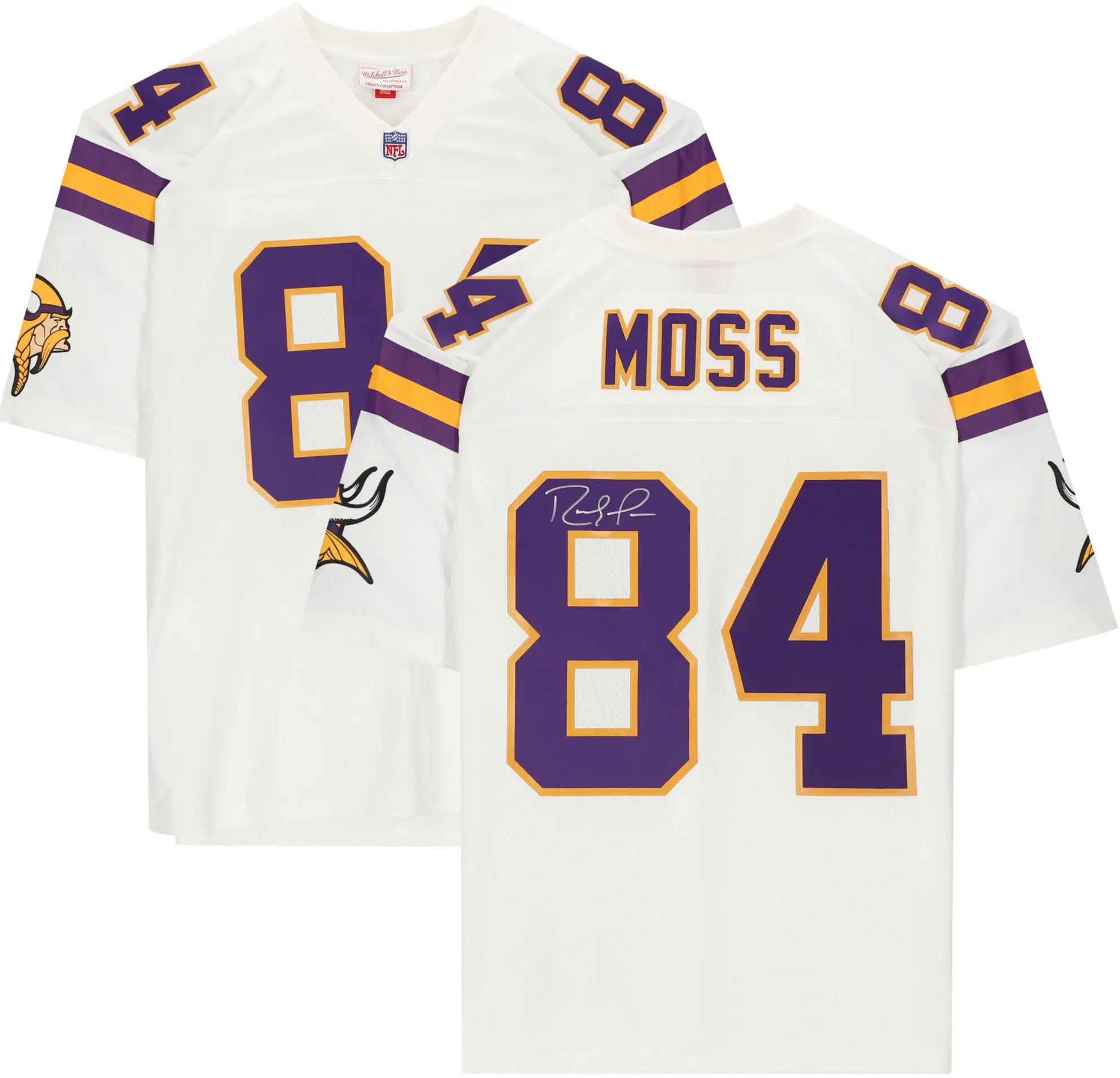 Randy Moss Minnesota Vikings Autographed White Mitchell & Ness Replica Jersey - Fanatics Authentic Certified