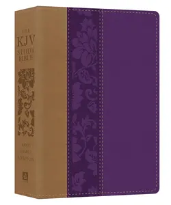 The KJV Study Bible - Large Print [Violet Floret]