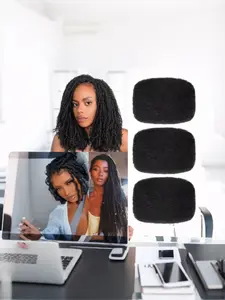 Natural Curly African Braid Wig, Medium Length Synthetic Hair, Non-Tangle, Breathable, Easy to Style, Reusable, All Seasons, Synthetic Braided Wigs