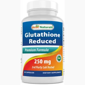 Best Naturals L-Glutathione 250 mg 60 Capsules - Antioxidant Supplement for Healthy Detoxification & Immune Support
