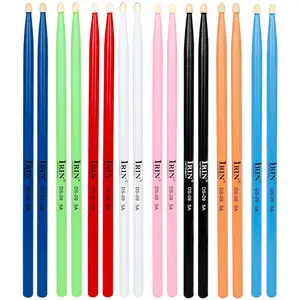 Colorful 5A Jazz Drumsticks, 1 Pair Maple Drum Hammer, Drum Stick for Drum Set, Music Accessories for Home & Studio
