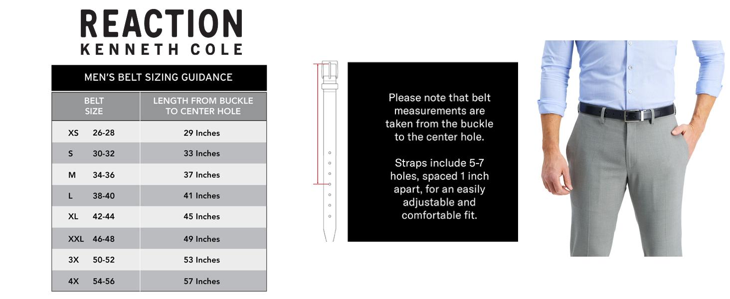 Kenneth Cole REACTION Men's 2-in-1 Reversible ress Belt
