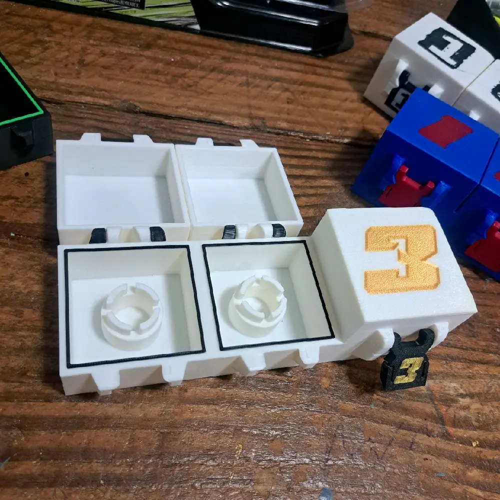 Beyblade X Deckbox for Tournament - Locking Clips Durable Sturdy