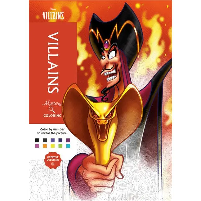 Disney Mystery Coloring: Disney Villains: A Color by Number Book: A Color by Number Book