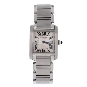 Pre-owned Cartier Tank Francaise Quartz Watch Stainless Steel 20 by Rebag