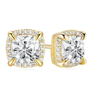 EAMTI Stud Cubic Zirconia Earrings for Women CZ Stud Small Cute Earrings Women's earrings for Valentine's Day