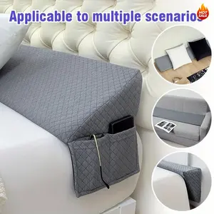 Comfortable Bed Wedge Pillow for Headboard and Mattress Gap Filling, Support Backrest, Perfect for Sleep Comfort and Wall Closure