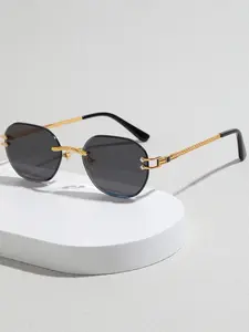 Unisex Metal Frameless Polygon Sunglasses, Modern Sunglasses, Classic Style for Business Meetings & Friend Gatherings, Versatile Eyewear for Men and Women, Classic Shades