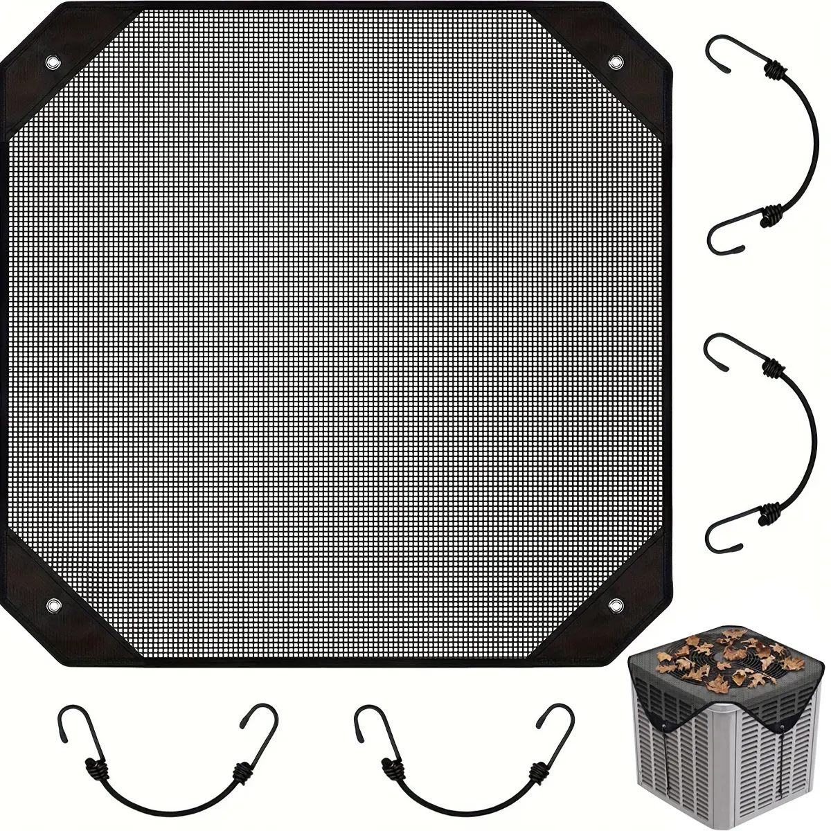 Air Conditioner Cover for Outside - Protective Mesh Top for Outdoor Units - Durable Design to Shield from Debris and Elements - Essential for All Season Durable