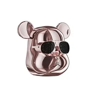 Cool Sunglasses Robot Bear Head Wireless Speaker L15 with Portable USB & TF Card Slots, Detachable Strap, Loud Stereo Sound, Rechargeable Battery, Universal Cell Phone and Wireless Device Compatible