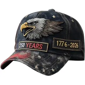 Marine Corps 250th Anniversary Baseball Cap, 250th Anniversary Tribute Cap Adjustable Embroidered Marine Corp Veterans Hat