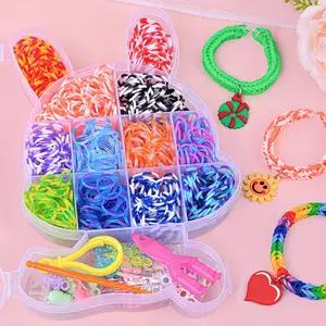 600+ Rubber Band Bracelet Kit, Loom Bracelet Set, DIY Bracelet Making Kit, Friendship Bracelet Set, Craft Kit, Rabbit Shape Boxed