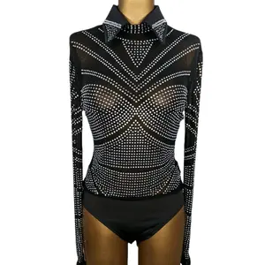 Sparkle Ridge - Western Show Shirt - Black Eras - Womens Horse Show Clothes