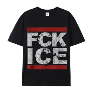 Distressed "FCK ICE" Political Protest T-Shirt | Bold Immigration Advocacy Graphic Tee for Men & Women