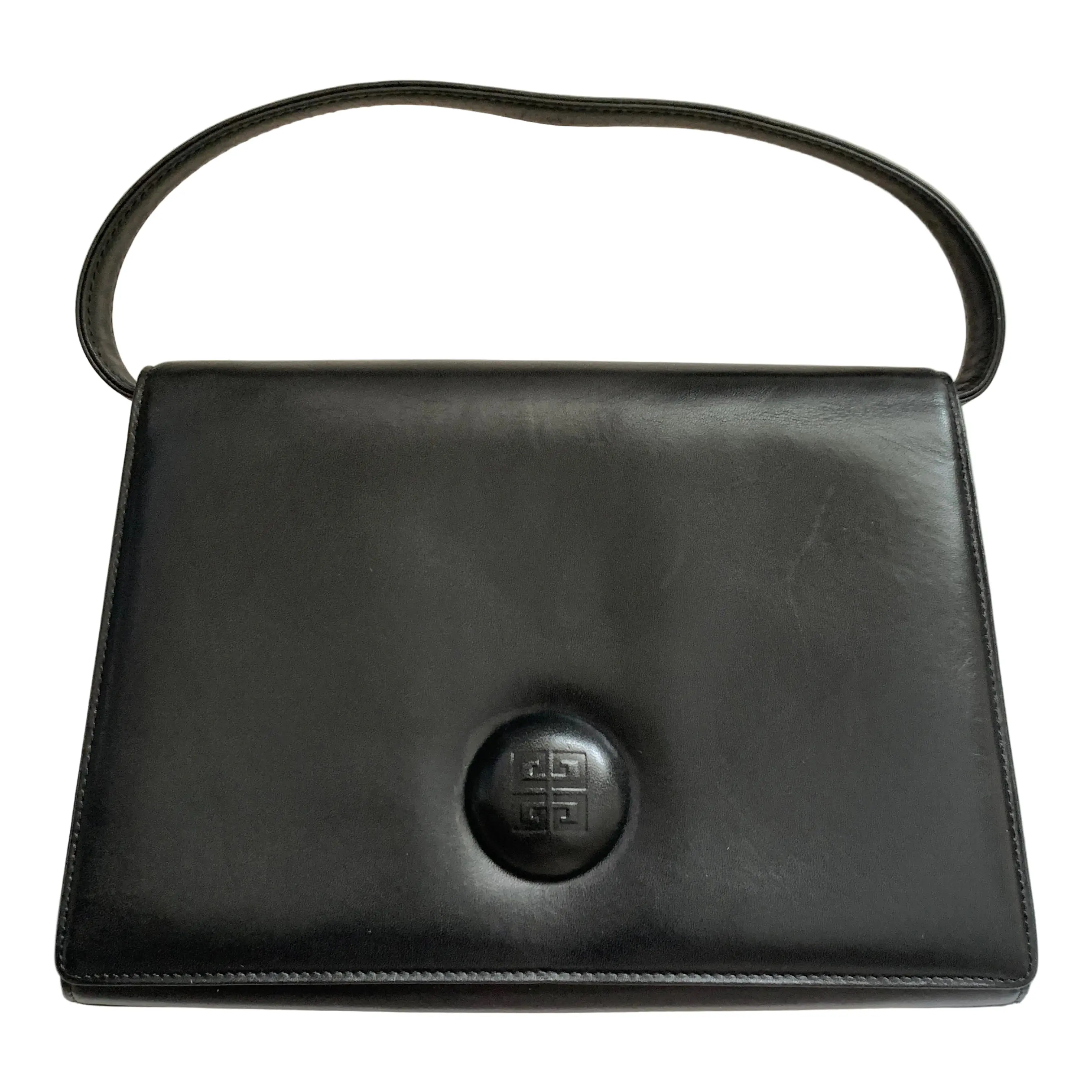 Pre-owned GIVENCHY Bag Shoulder Bags black 4G logo shoulder Authentic with COA