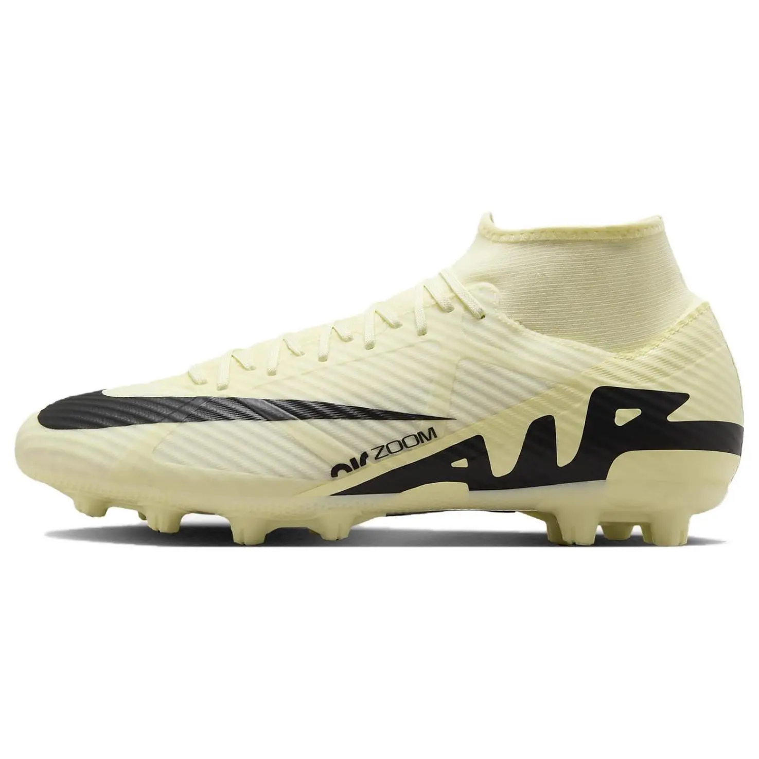 Nike Mercurial Superfly 9 Academy Hard Ground High Top Soccer Cleats Lemonade' Unisex Yellow DJ5626-700
