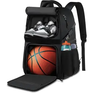 Basketball Bag Backpack with Ball Holder Shoes Bag
