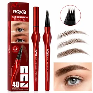 4D Eyebrow Pen Microblading Look at Home Water Resistant Long Lasting Multi Tip for Natural Hair Like Strokes All Day Brow Color Easy to Apply Beginner Friendly Cruelty Free
