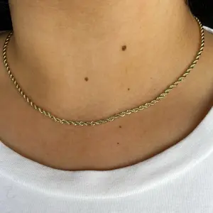 Gold Rope Chain, Stacking Rope Necklace, Gold Plated Chain, Rope Chain, Dainty Chain, Minimalist
