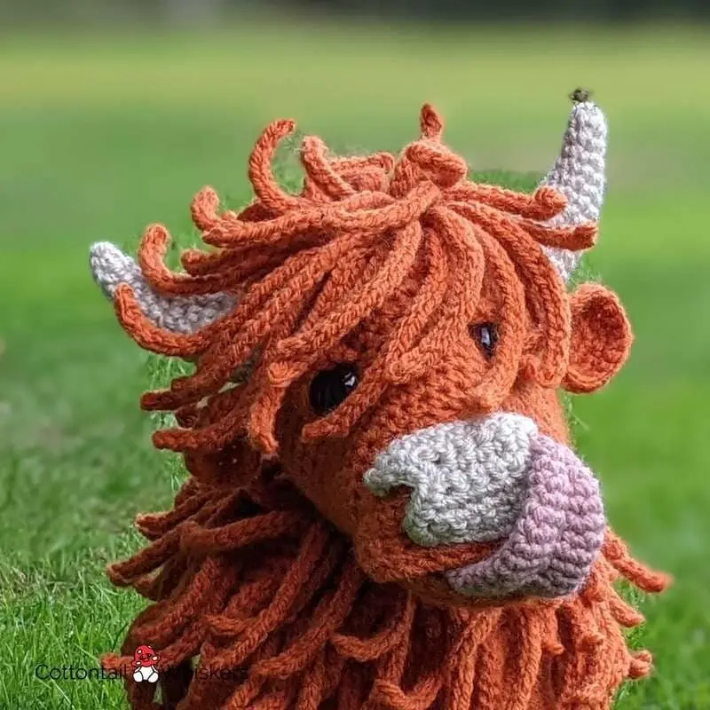 Crochet Highland Cow,  PATTERN ONLY, Amigurumi Doll, Tunnock, Haggis & Midge (4 inches)