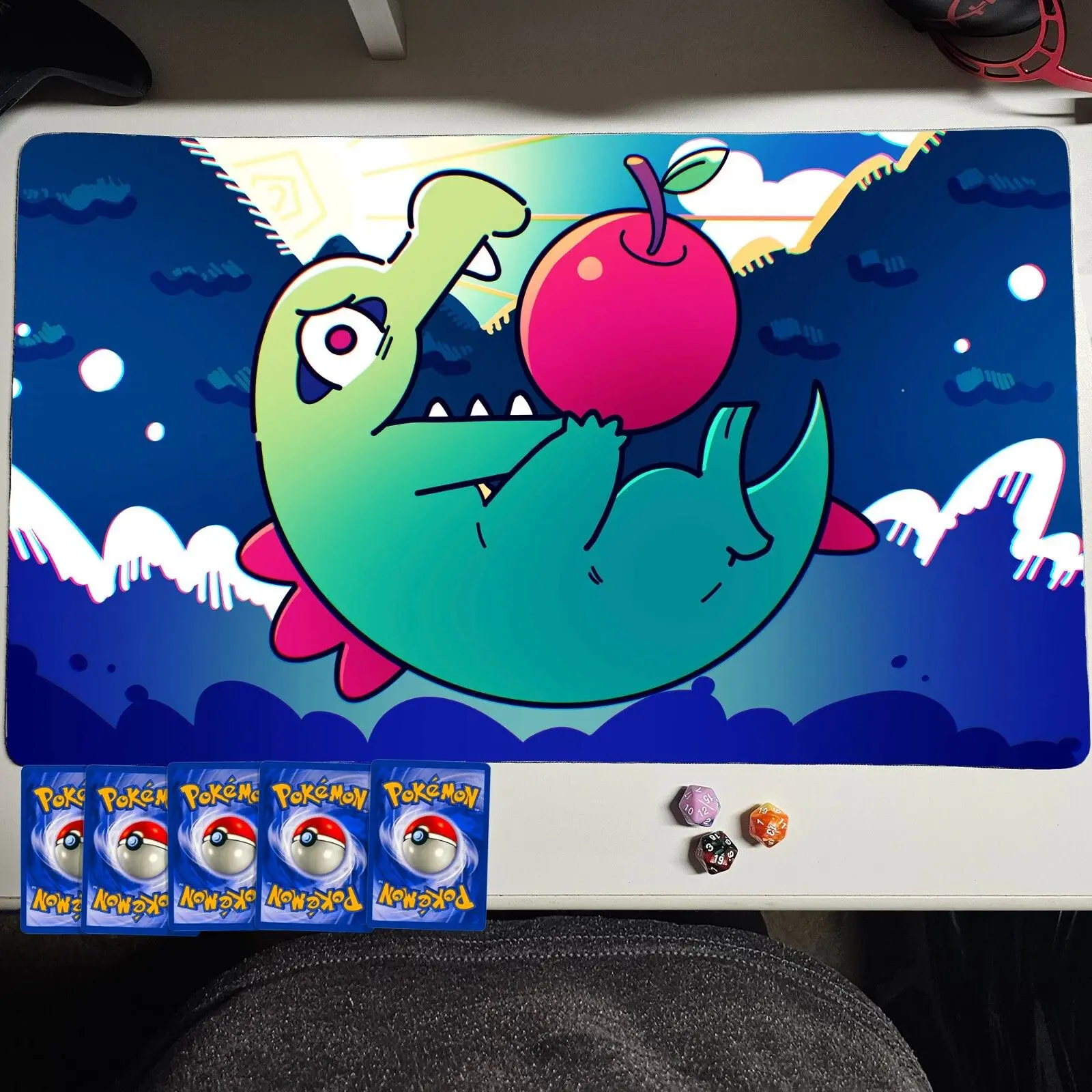 Pokemon Playmat Totodile Tcg Ccg Playmat Custom Card Mat