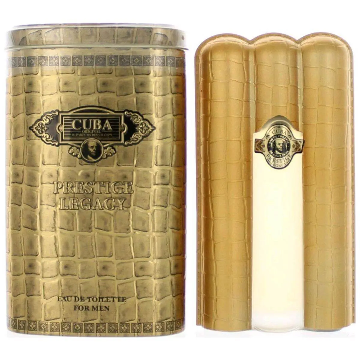 Cuba Prestige Legacy Eau de Toilette - Men's Liquid Signature Scent, Indulgent Long-Lasting Woody Musk with Lavender Base, 3 fl oz (3 to 3.9 fl oz Range), Long Lasting Fragrance, Male Wear, Spray On Skin