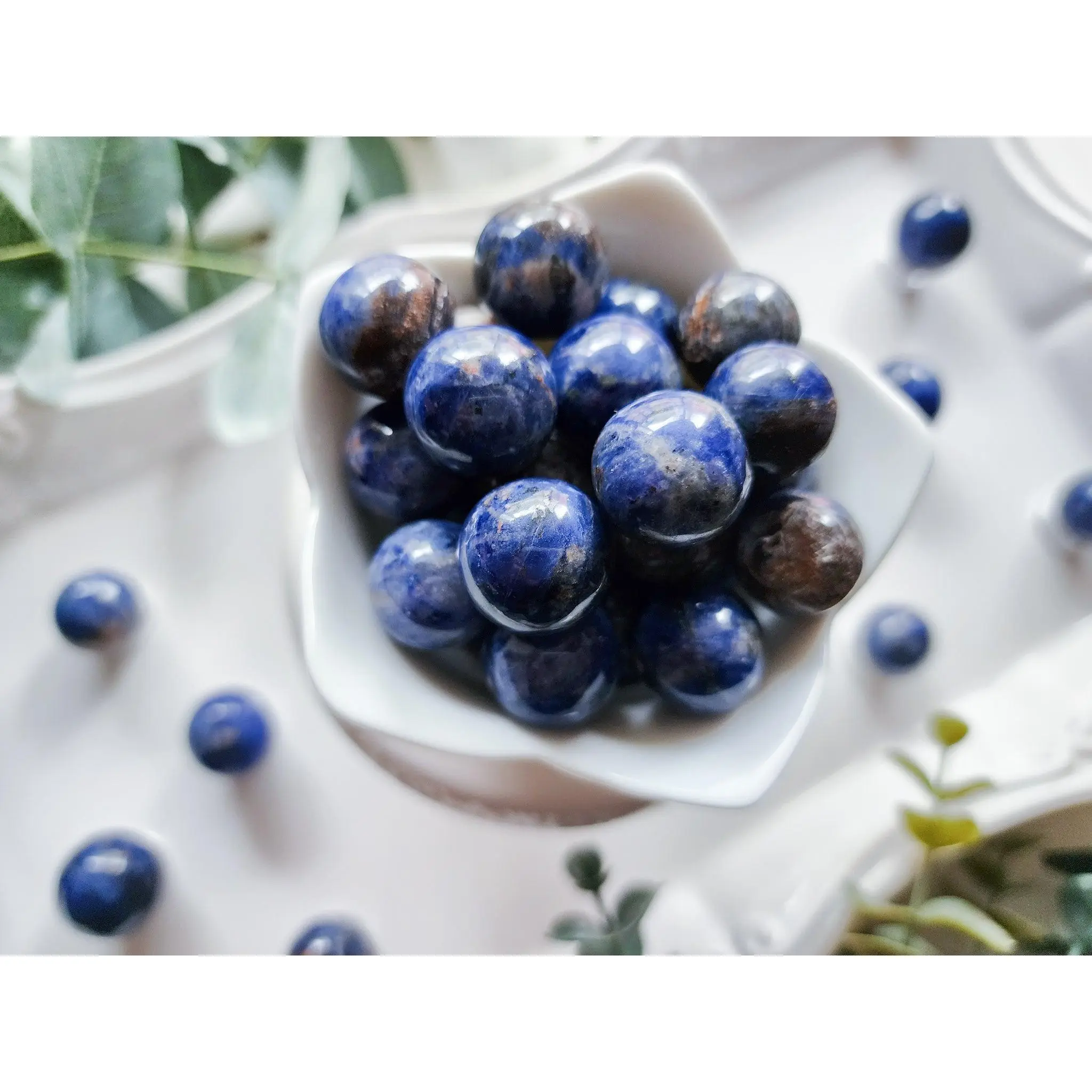 Sodalite Sphere || Marble
