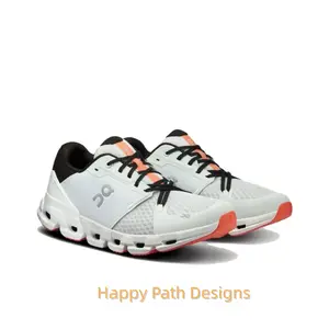 Lightweight Stability Running Shoes, Glacier Gray and White Colorway, CloudTec Cushioning Midsole