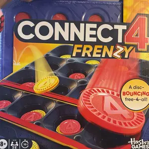Hasbro Gaming Connect 4 Classic Grid 4 in a Row Strategy Board Game for Kids Ages 6 and Up 2 Player Family Fun Gift with 3 Ways to Play and Pop-out Feature