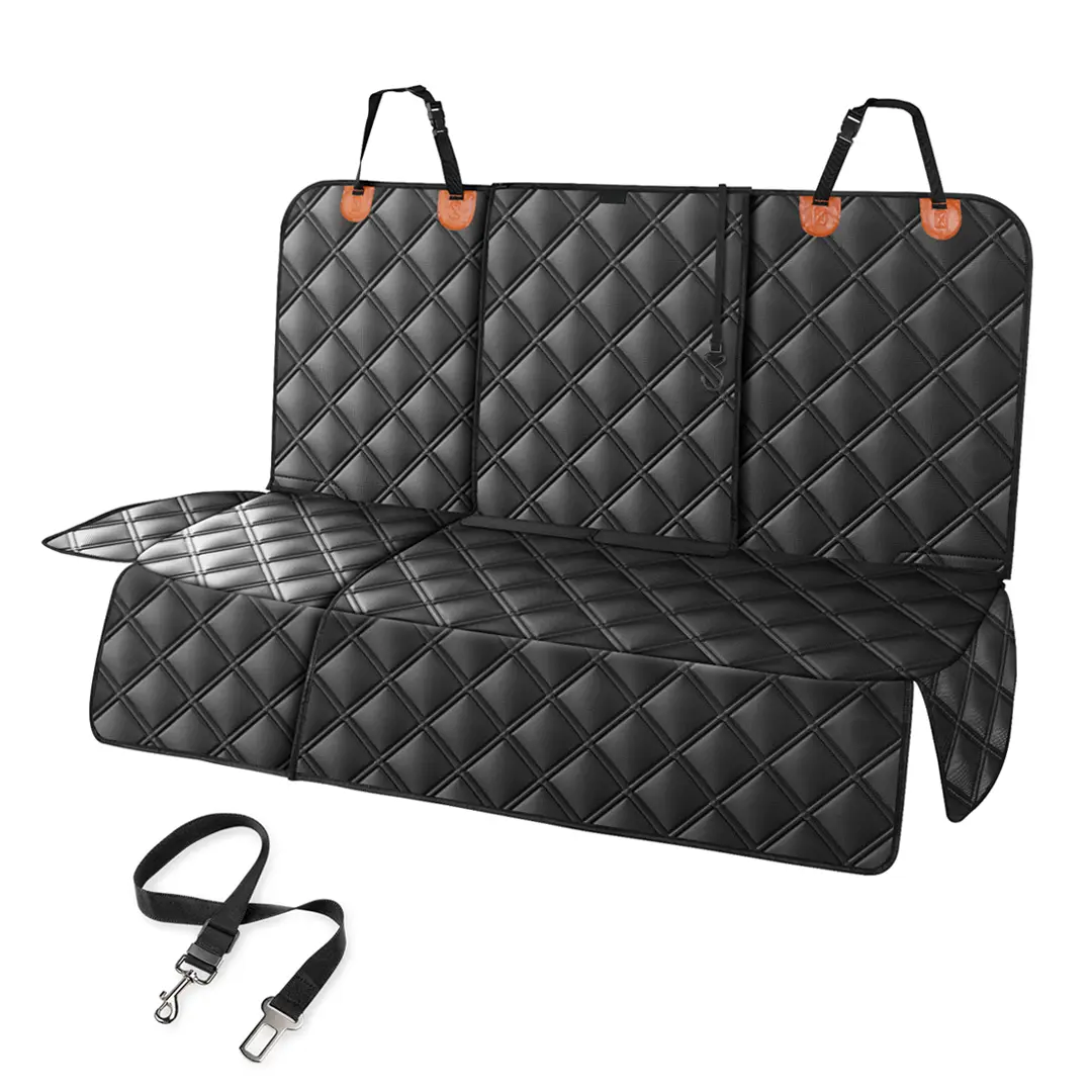 Ultimate Waterproof Dog Car Seat Cover Back Seat, Full Protection Nonslip & Scratch-Proof Pet Hammock, Durable Seat Protector for Dogs & Kids with Safety Strap, Easy Install & Clean, Fits Most Cars & SUVs #Summervibes