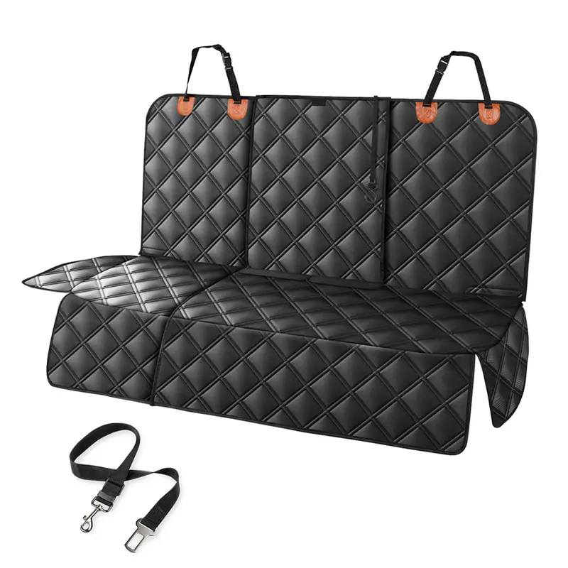 Ultimate Waterproof Dog Car Seat Cover Back Seat, Full Protection Nonslip & Scratch-Proof Pet Hammock, Durable Seat Protector for Dogs & Kids with Safety Strap, Easy Install & Clean, Fits Most Cars & SUVs #Summervibes