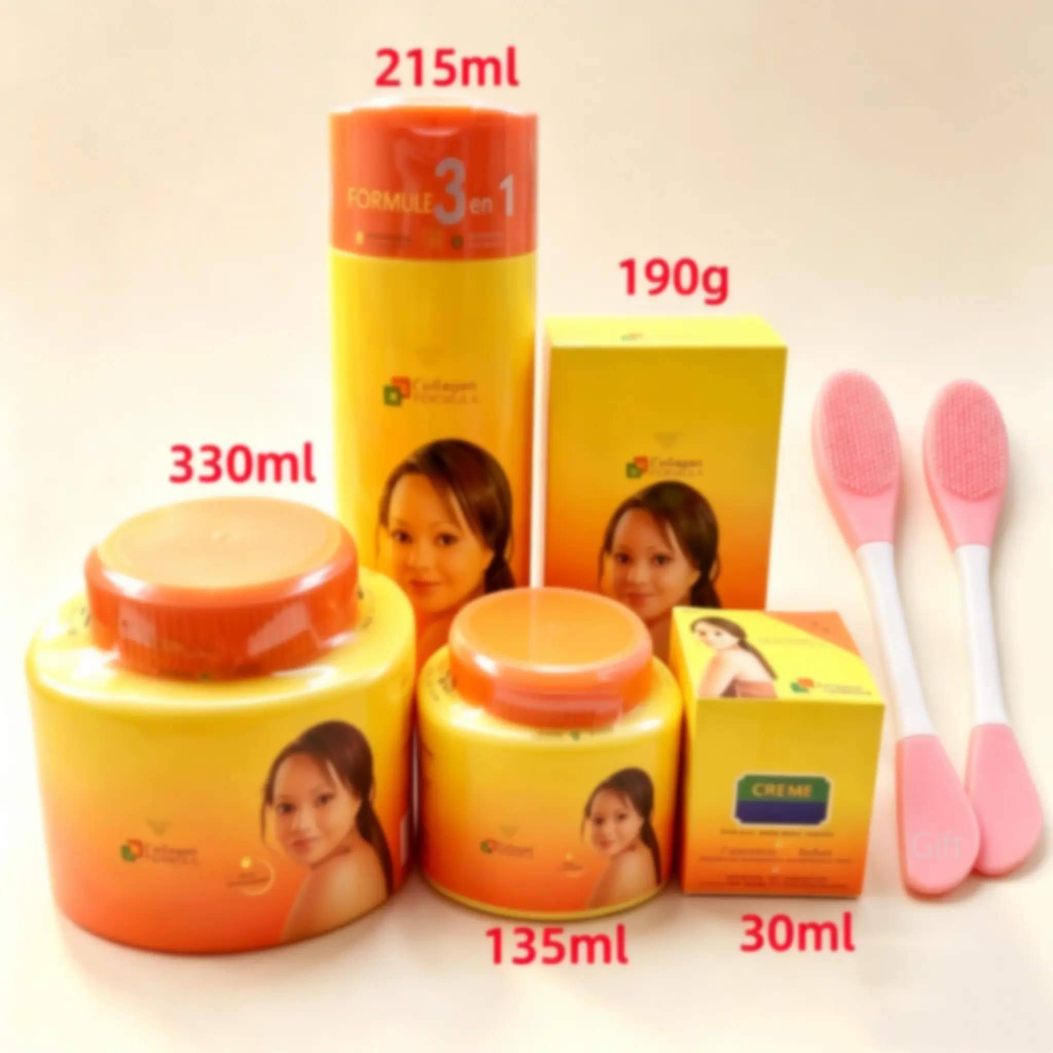5Pcs Carrot Skincare Set, Boost Radiance & Even The Look Of Skin Tone | Includes Multi-Functional Silicone Skincare Brush