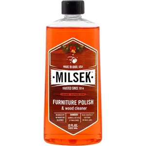 Milsek Furniture Polish and Wood Cleaner with Cinnamon Raspberry Scent - for Home and Household from Hardwood Floors to Kitchen Cabinets - 12 Fl Oz