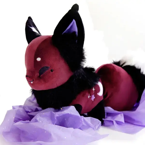 Collectible Floral Frolic Night Dawnsing Fox Plush - Purple Star Queenie, Lavender, Light Purple Entertainment Stuffed Animal