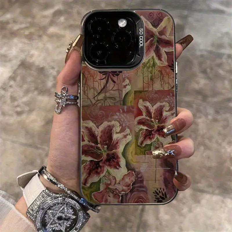Vintage Blush Pink Smartphone Cover - Simple Upscale Cushioned TPU, Shockproof Drop-Resistant Matte Finish, Protection - Compatible with iPhone 17,16,16E,15,14,13,12,11,XS,XS Max,XR,7P,8P - Mobile Accessories, Holiday Gift for Loved Ones summerwins,summer
