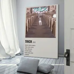 Alex G Trick Canvas Poster Painter Living in Art Deco Strong Wall Design Painting Hallway Bedroom Living Room Decorated Poster