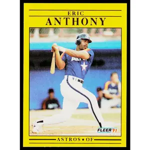 Eric Anthony 1991 Fleer #498 Houston Astros