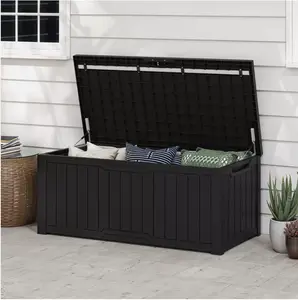 Yitahome Large Outdoor Storage Box 120 Gallon Patio Deck Waterproof Seat Bench Pool Yard