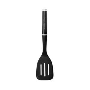 KitchenAid 6009331 3.5 x 8.5 in. Black ABS & Nylon Slotted Turner